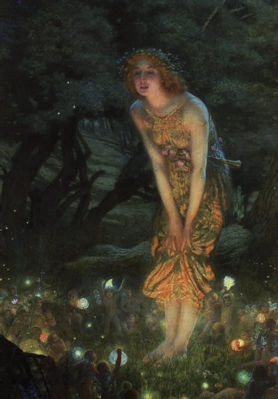 Edward Robert Hughes Midsummer Eve oil painting picture